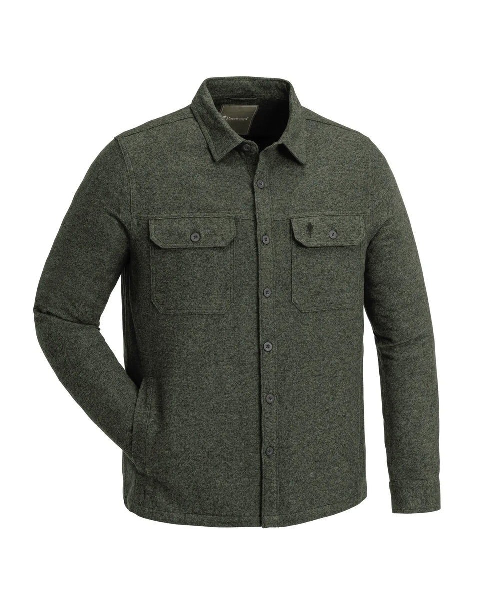 5005-142-01_Pinewood-Varnamo-Overshirt-Mens_Dark-Green-Melange