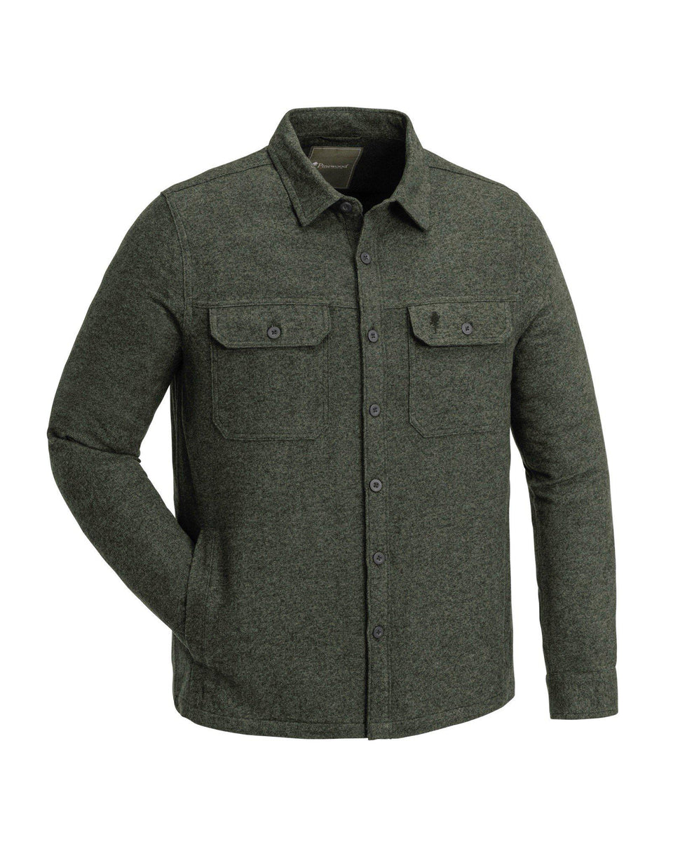 5005-142-01_Pinewood-Varnamo-Overshirt-Mens_Dark-Green-Melange