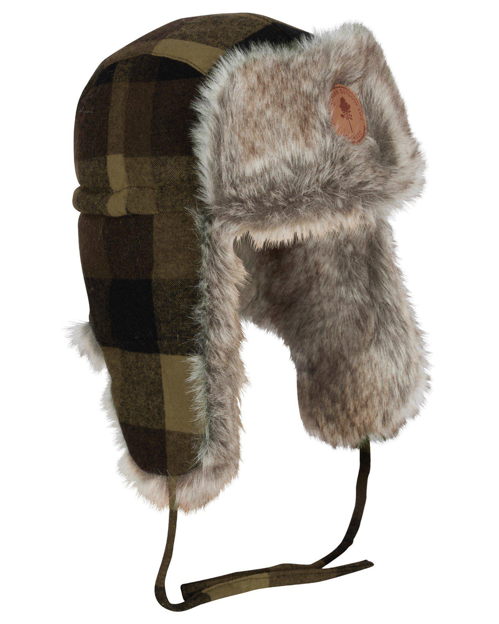 1420-101-01_Pinewood-Classic-Checked-fur-Hat_Green-Black