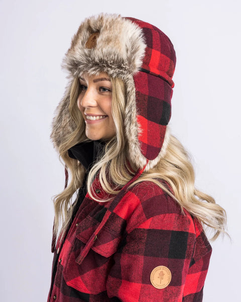 Pinewood® Classic Checked Fur Hat