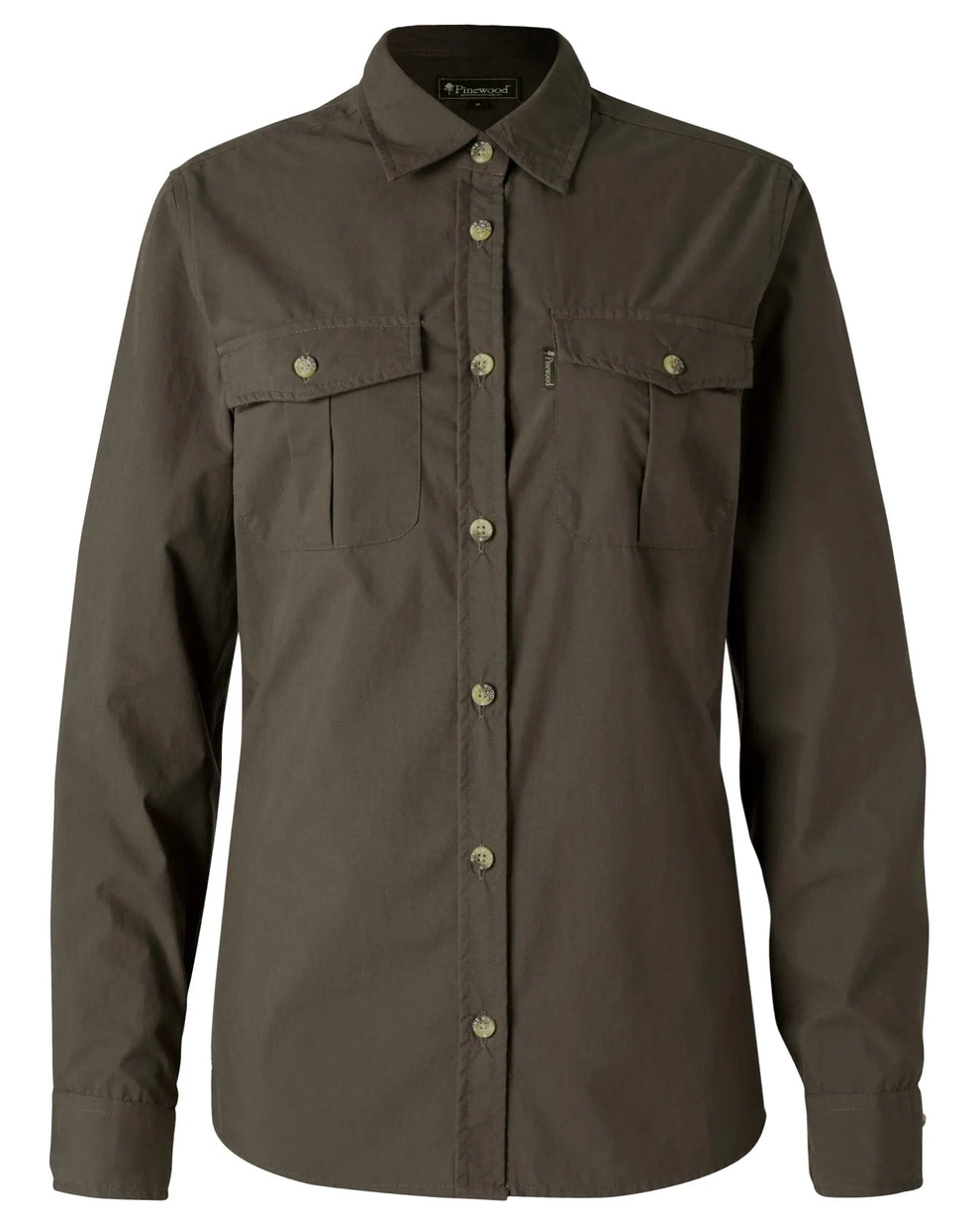 3128-128-01_Pinewood-Safari-Long-Sleeve-Shirt-Womens_Dark-Olive