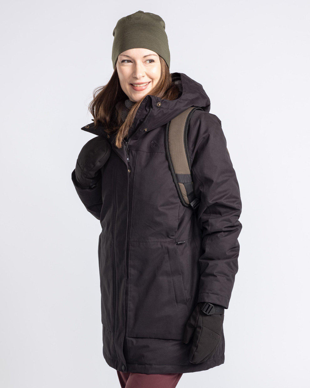 Pinewood® Padded Winter Parka Damen Black1