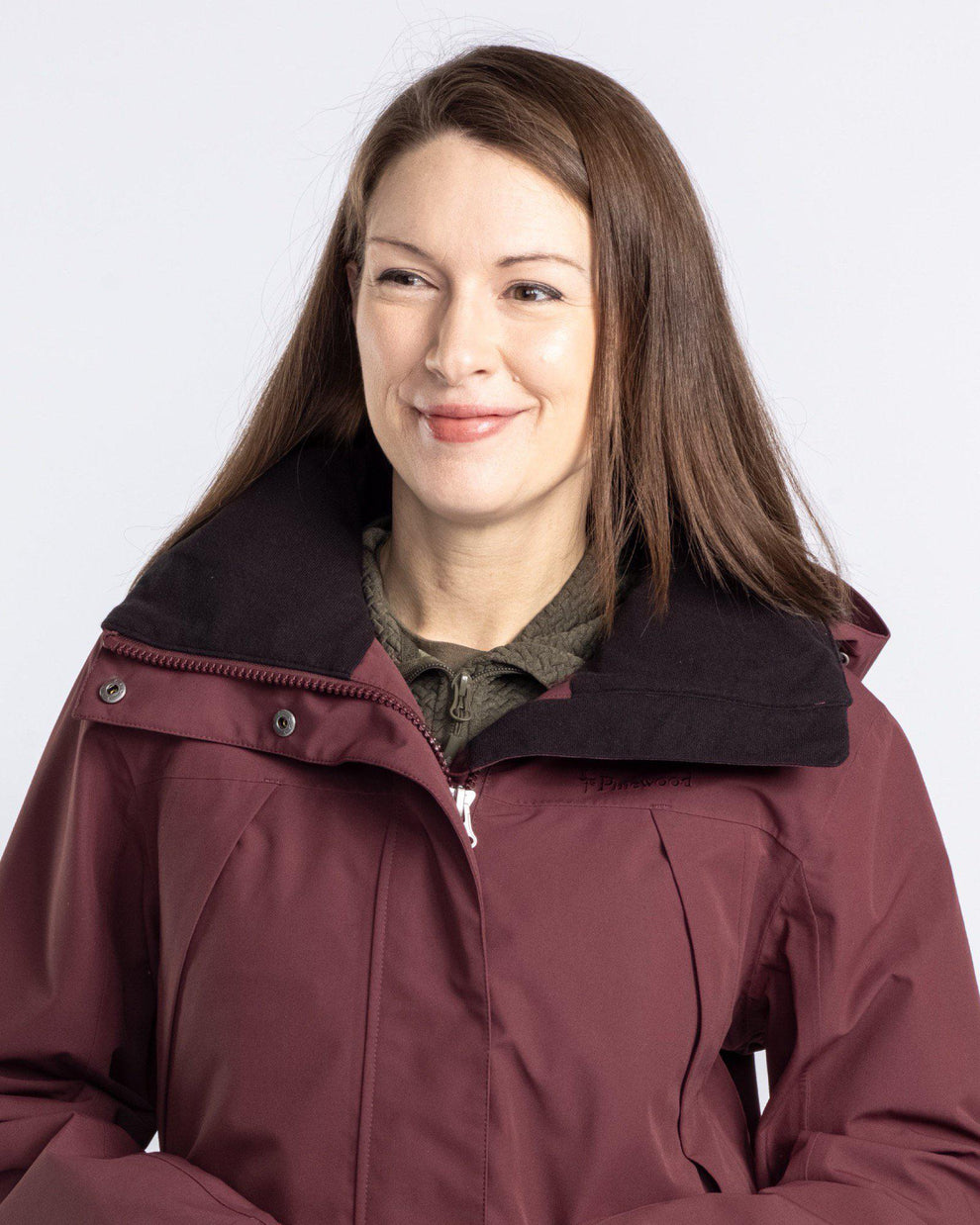 Scandinavian Explorer Burgundy Rain Jacket Women's Pinewood