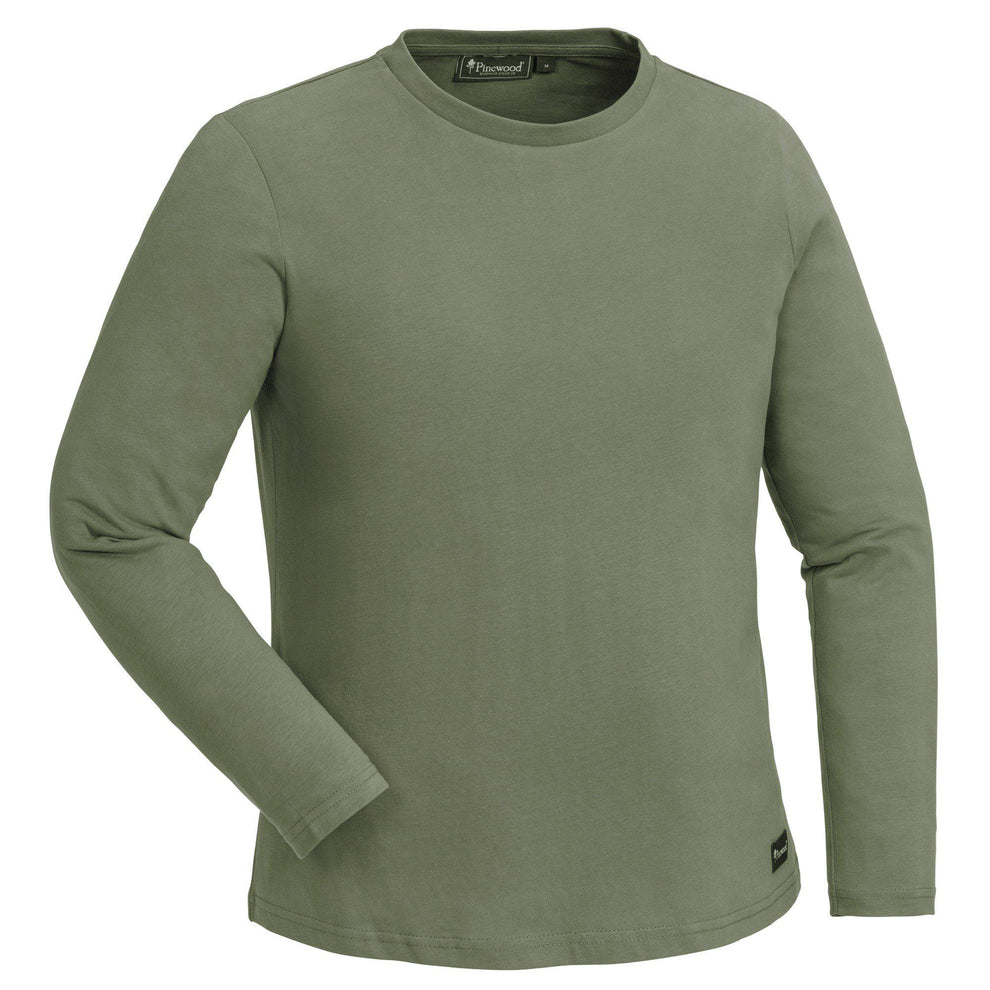 3404-137-01_Pinewood-Peached-LS-T-shirt-Womens_Mid-Green