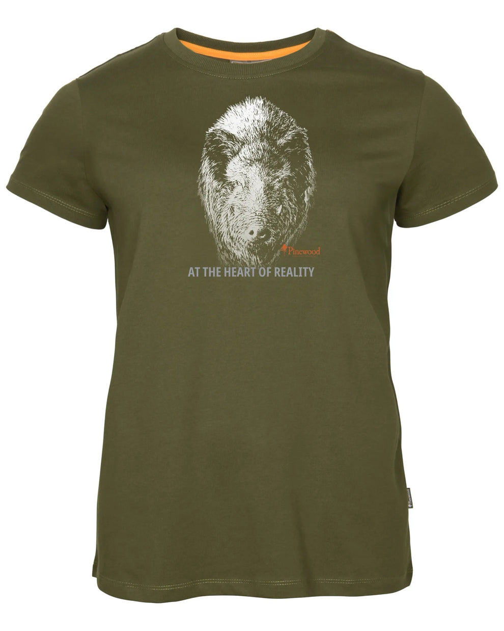 3467-713-01_Pinewood-Wild-Boar-T-Shirt-Womens_Hunting-Olive