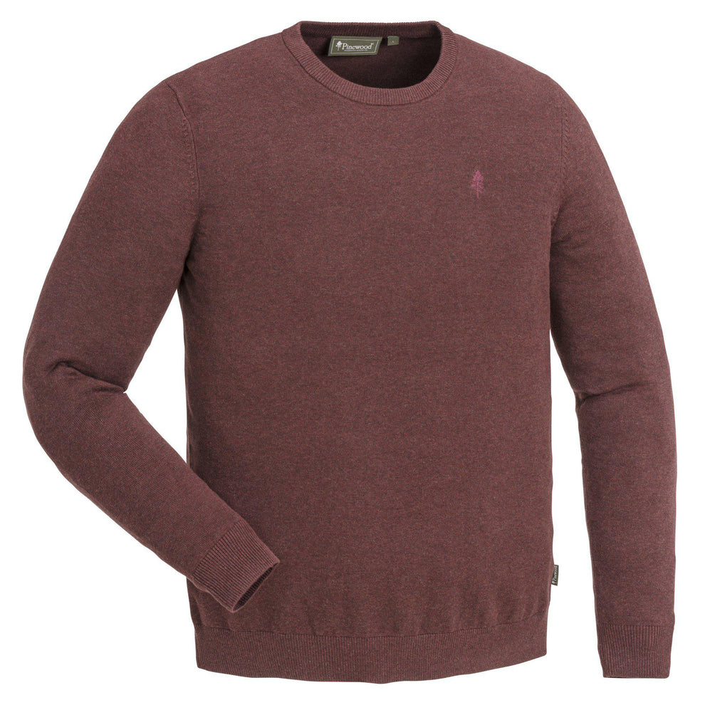 5049-557-01_Pinewood-Varnamo-Crewneck-Knitted-Sweater-Mens_Dark-Copper-Melange