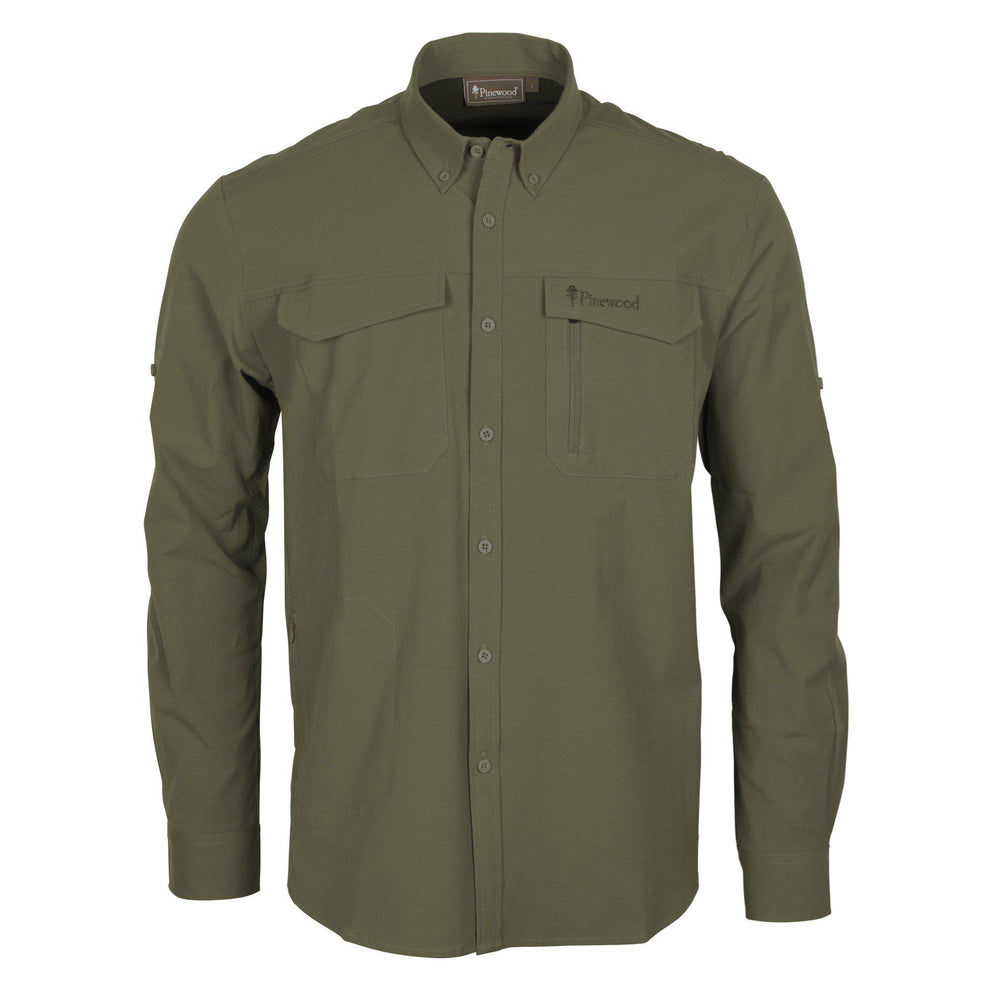 5342-100-01_Pinewood-Everyday-Travel-Long-Sleeve-Shirt-Mens_Green