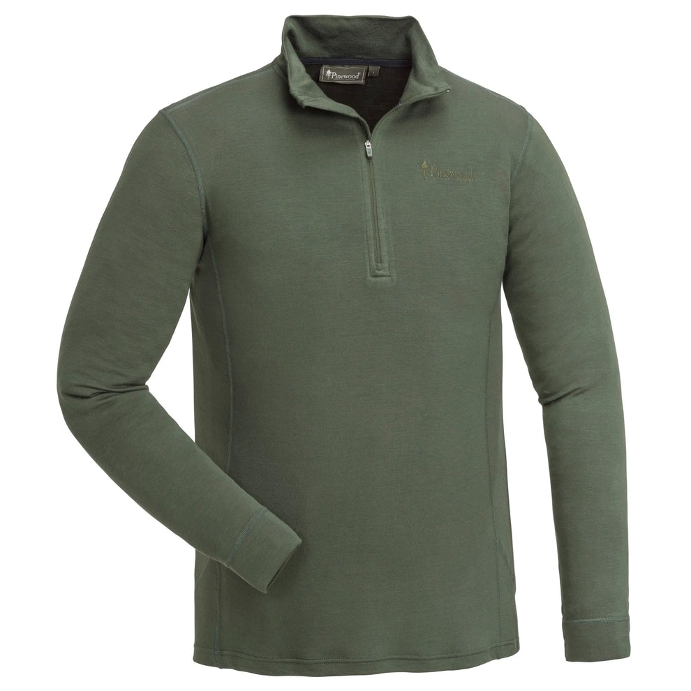 5406-733-01_Pinewood-Abisko-Merino-Base-Layer-Half-Zip-Mens_Dark-Mossgreen