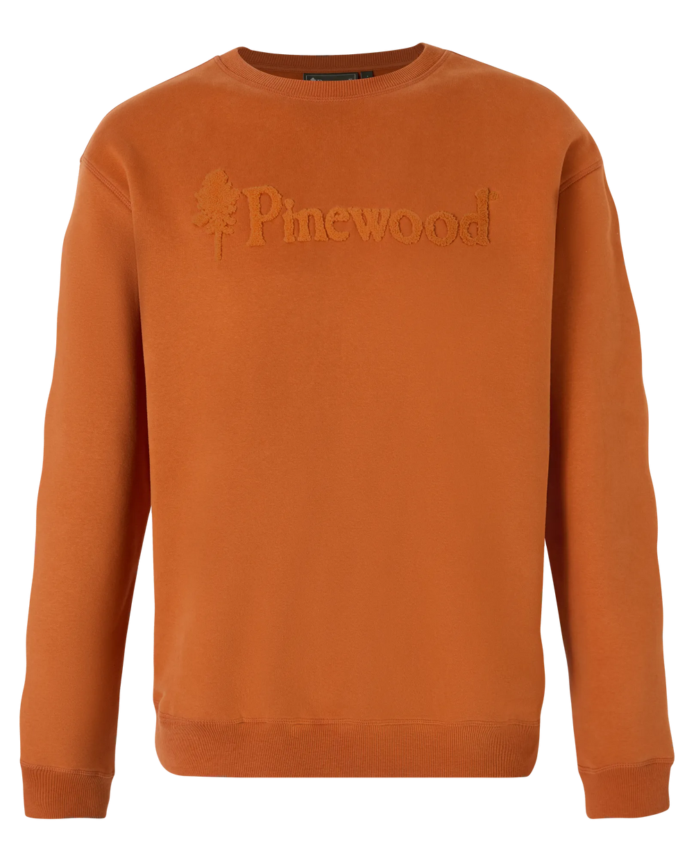 5468-501-01_Pinewood-Varnamo-PW-Logo-Sweater-Mens_Burned-Orange