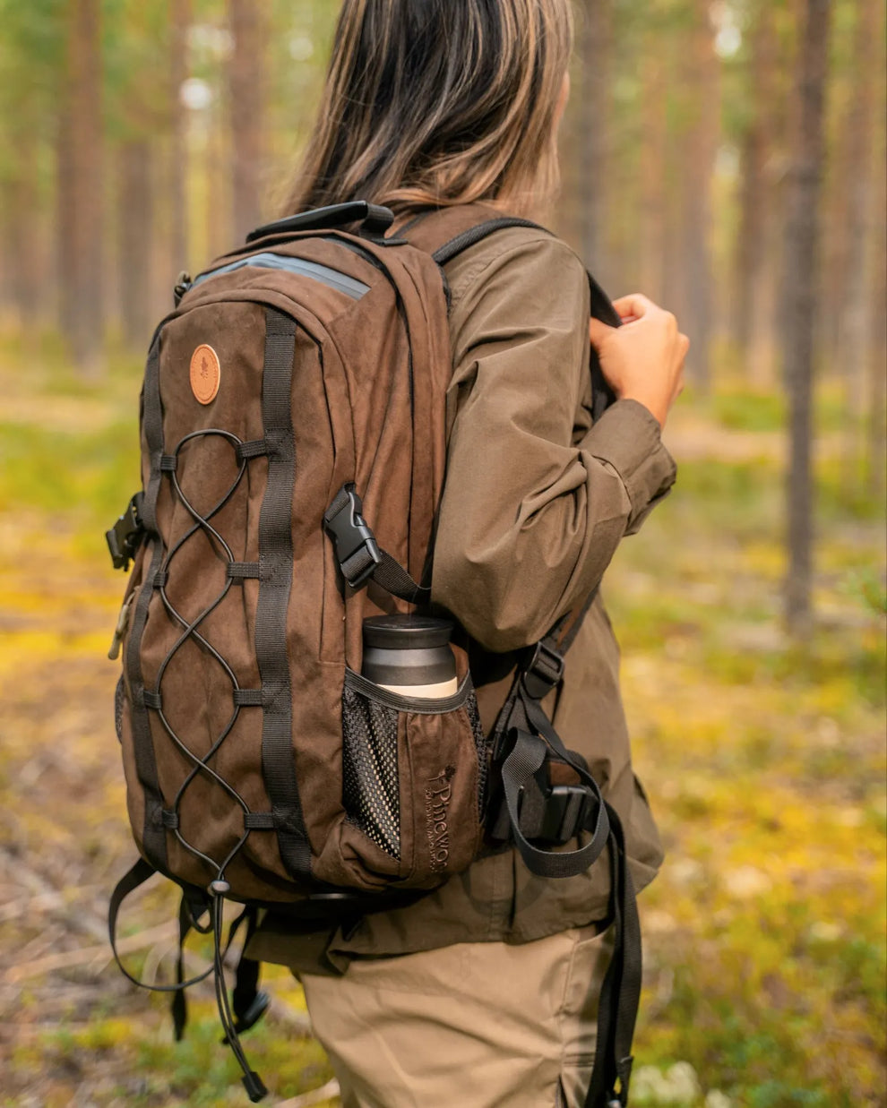 outdoor wanderrucksack Pinewood® Outdoor Rucksack / Suede Brown