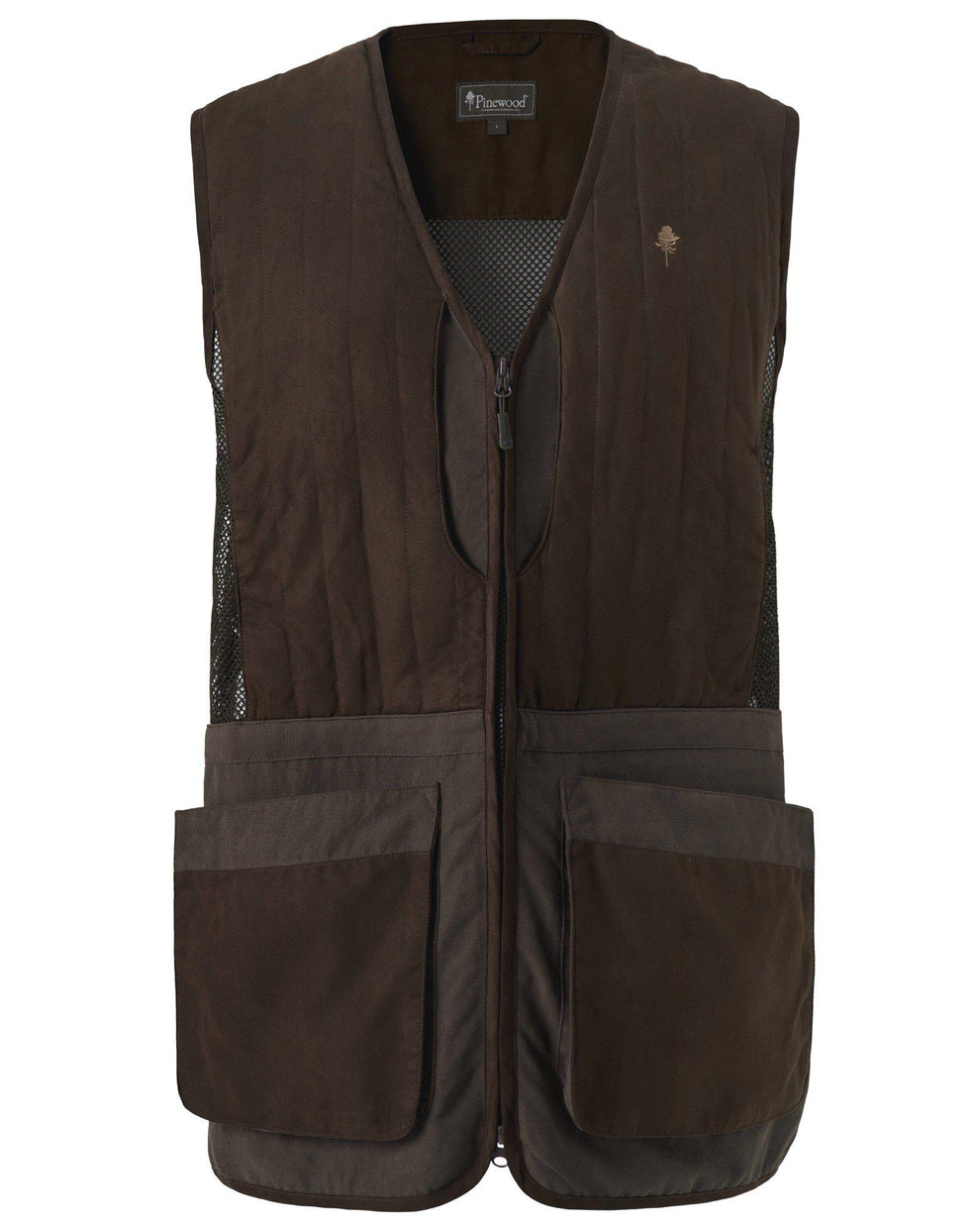 Pinewood® Shooting Vest M's Suede Brown - Main Image