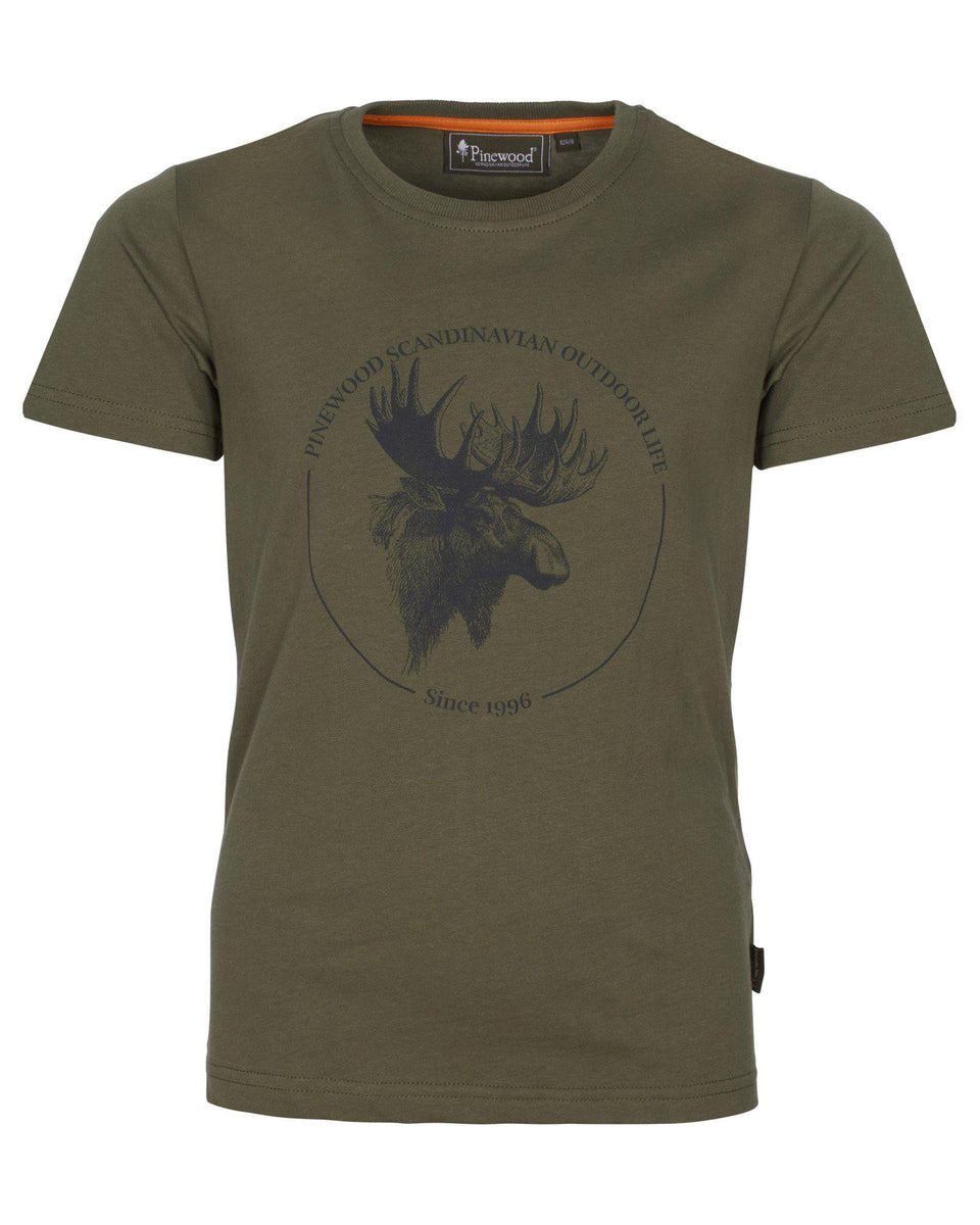 6519-107-01_Pinewood-Moose-T-shirt-Kids_Olive