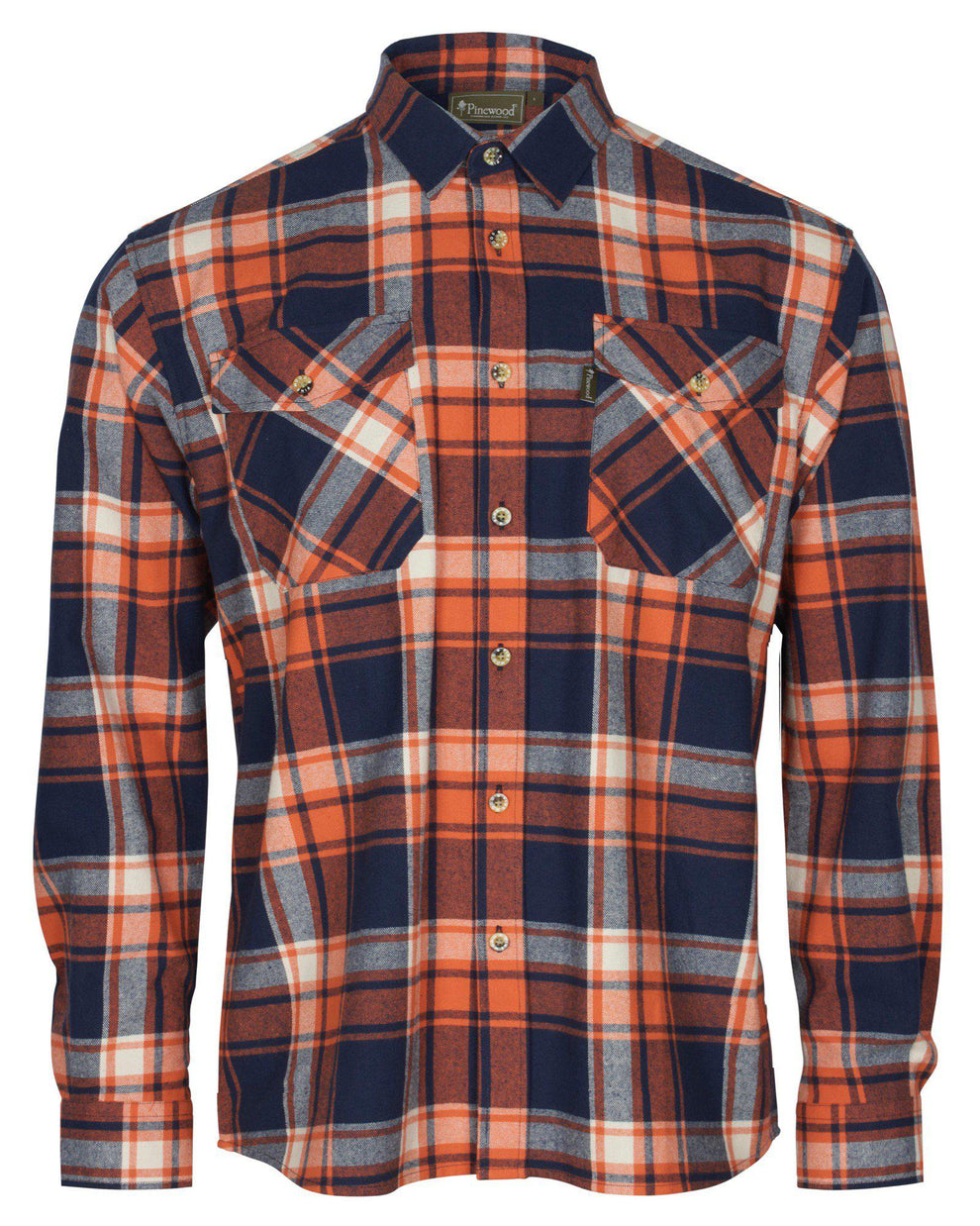9026-379-01_Pinewood-Harjedalen-Shirt-Mens_Navy-Orange