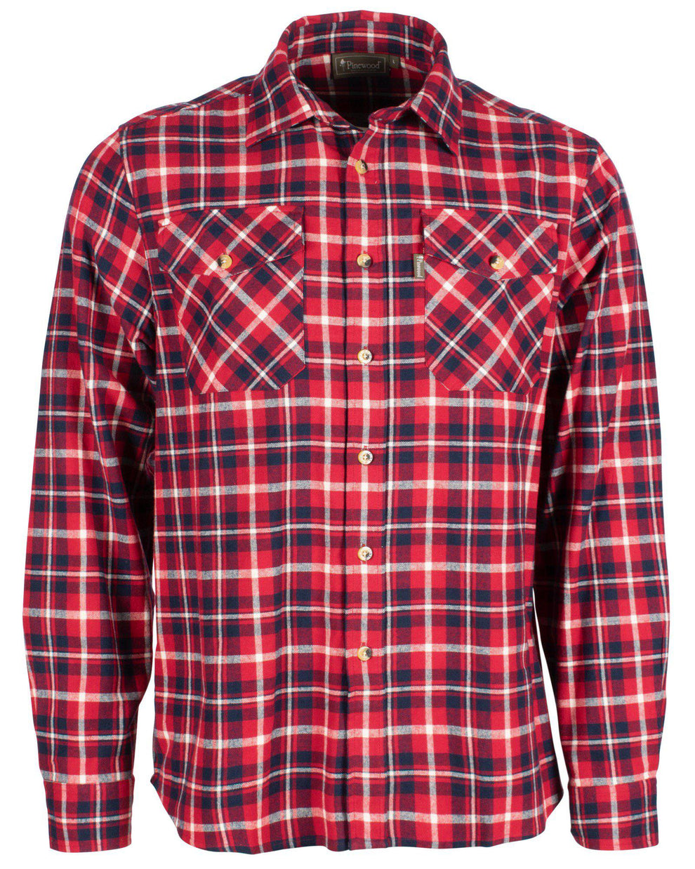 9026-520-01_Pinewood-Harjedalen-Shirt-Mens_Red-Navy