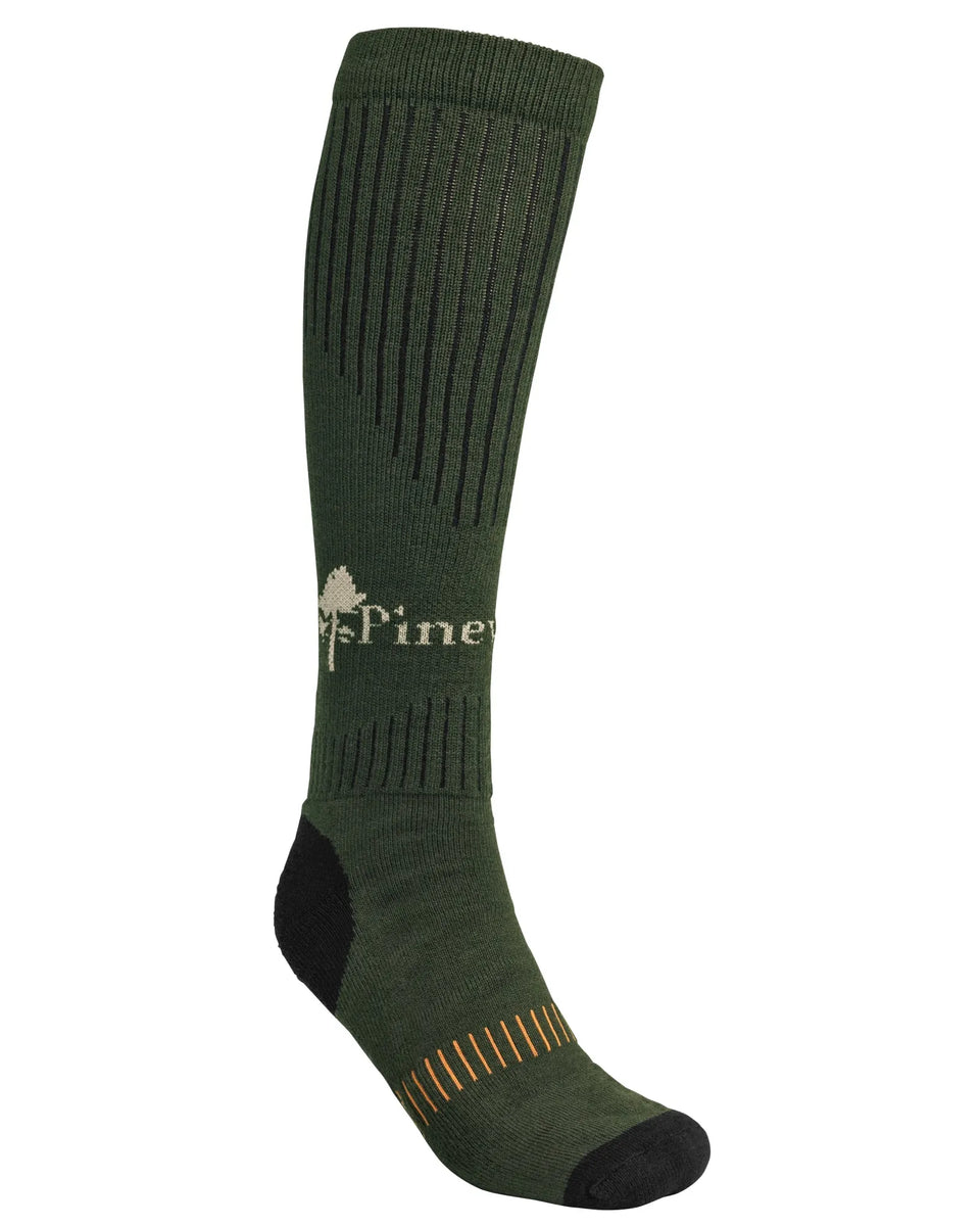 9503-174-01_Pinewood-Sock-Drytex-High-1-Pack_Green-Dark-Brown