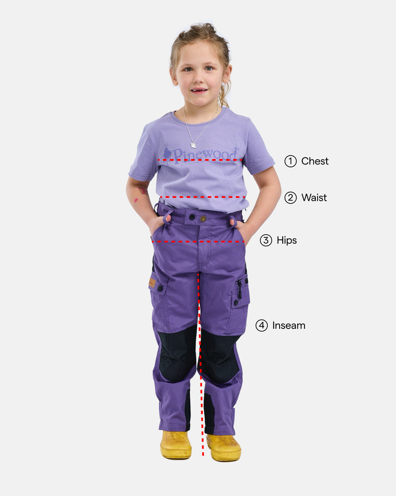 Apparel measurement guide for Kids